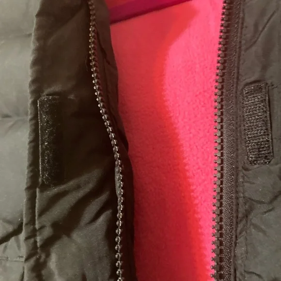 Arizona Jean Company Black and Pink Kids Puffer Jacket - Picture 6 of 8